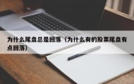 为什么尾盘总是回落（为什么有的股票尾盘有点回落）