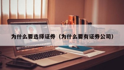 为什么要选择证券（为什么要有证券公司）