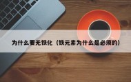 为什么要无铁化（铁元素为什么是必须的）
